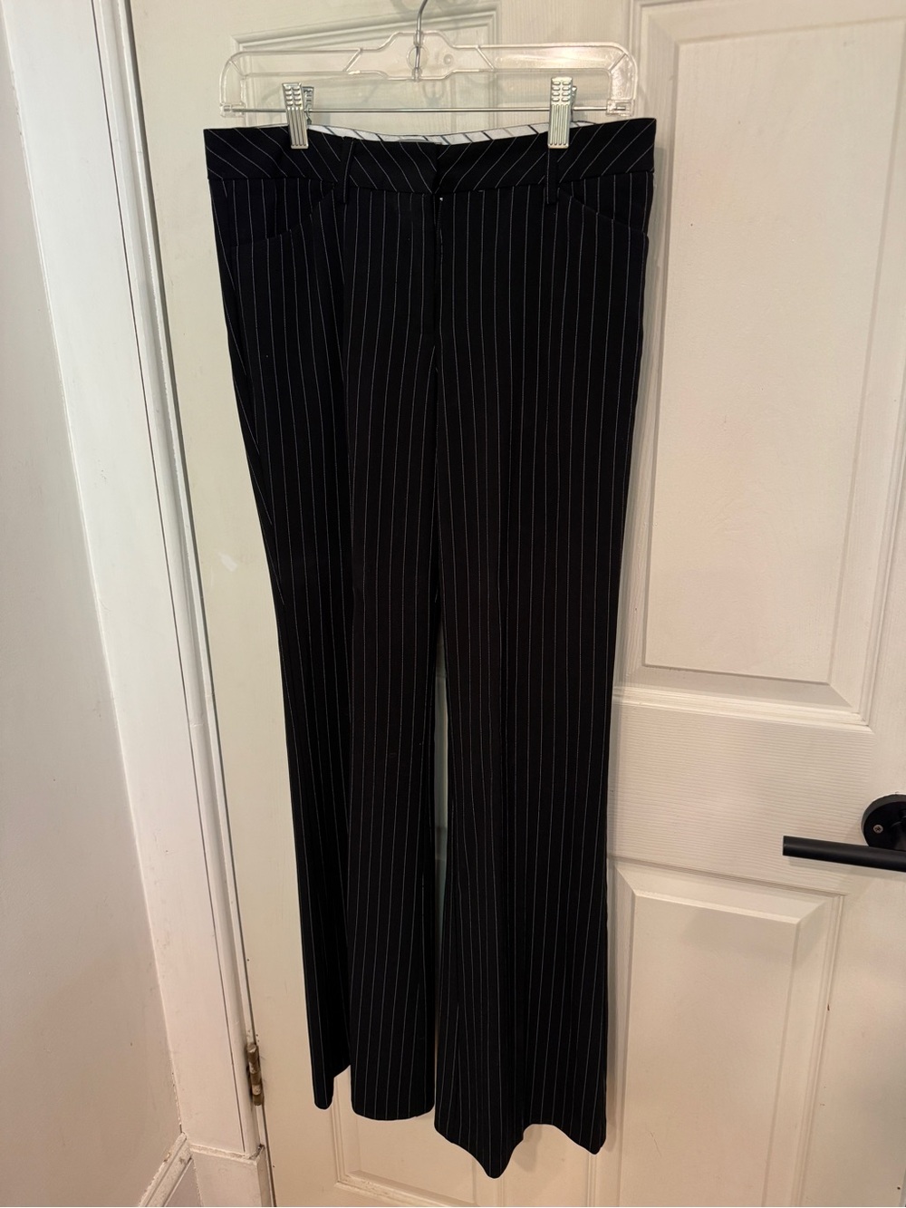 Vintage Y2K low-rise pinstripe trousers